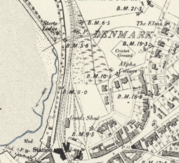 Poole - Poole Bicycle Club track : Map credit National Library of Scotland